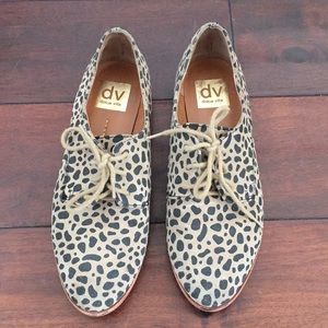 Leopard print shoes.